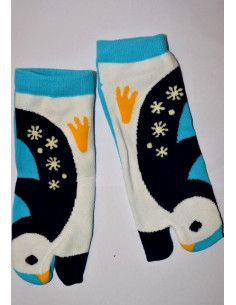 Chaussettes japonaises tabi petits pingoins