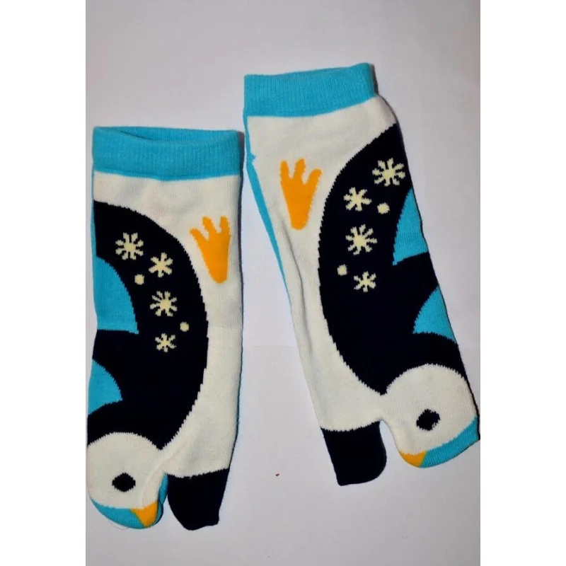 Chaussettes japonaises tabi petits pingoins