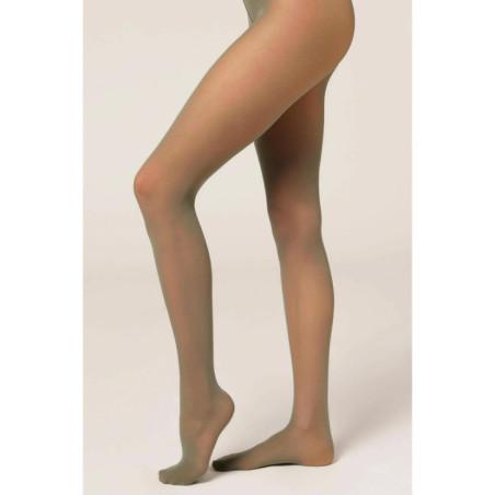 Collant-uni-voile-lycra-Brigitte-Girardi-15-den-sans-Démarcation-KAKI
