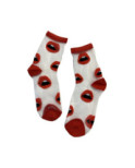 Chaussettes Crystal Bisous rouges