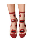 Chaussettes Crystal Bisous rouges