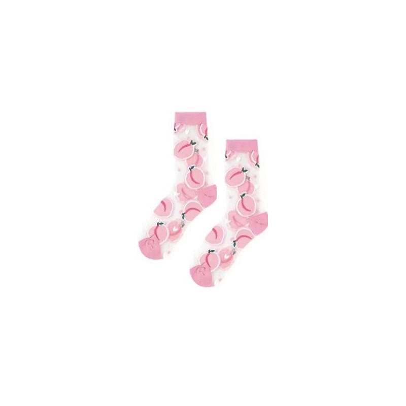 Chaussettes Crystal Pèches ludiques