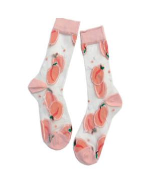Chaussettes Crystal Pèches ludiques