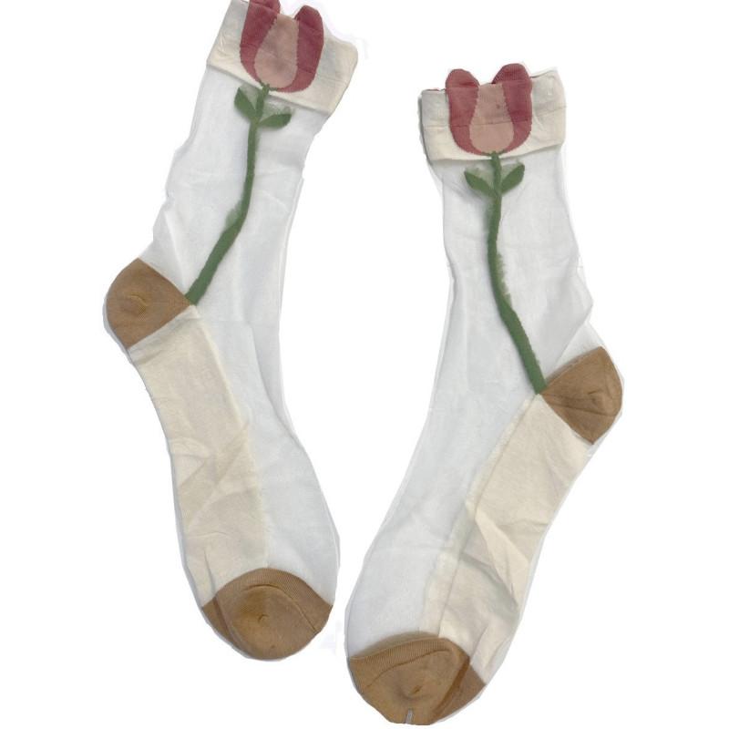 Chaussettes Crystal jolies Tulipes