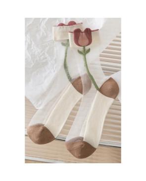 Chaussettes Crystal jolies Tulipes