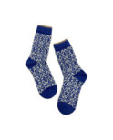 Chaussettes Coton Alpaga Le Bourget Bleu nordique