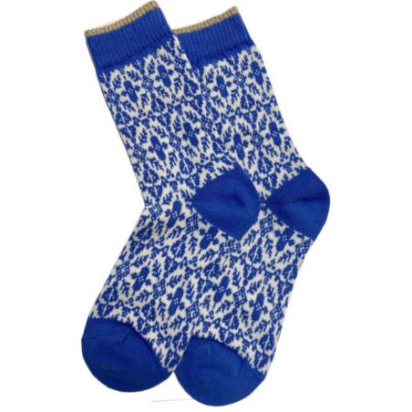 Chaussettes Coton Alpaga Le Bourget Bleu nordique