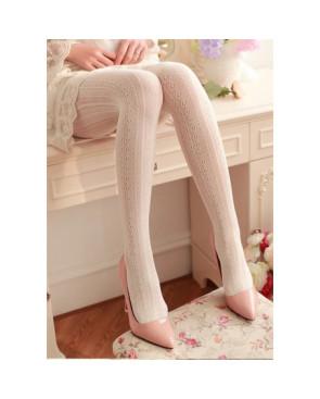 Collant-Les-petits-caprices-dentelle-effet-verticale-blanc-cassé