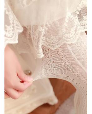  Collant-Les-petits-caprices-dentelle-effet-verticale-blanc-cassé-résistant