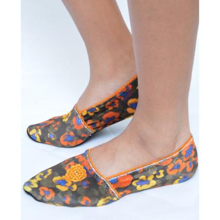 Chaussons velours Les Petits Caprices Papavero