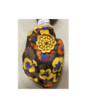 Chaussons velours Les Petits Caprices Papavero