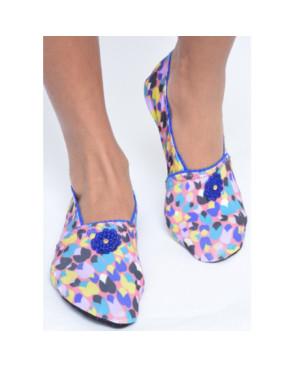 Chaussons-light-imprimé-les-petits-caprices-botty-dark-bleu-3-quarts