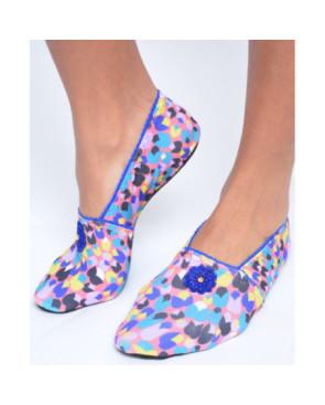  Chaussons-light-imprimé-les-petits-caprices-botty-dark-bleu-avant