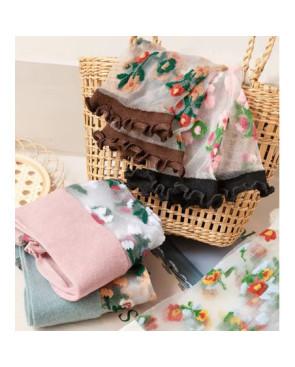  Chaussettes-les-petits-caprices-crystal-bouquet-de-fleurs-couleurs-assorties