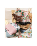 Bouquet 5 Paires de chaussettes Crystals Fleurs pastels