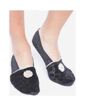 Chaussons-de-voyage-imprimé-les-petits-caprices--flor-noir-flocké-cream