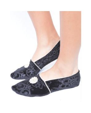 Chausson  Velours Floral Anti dérapant Les Petits Caprices