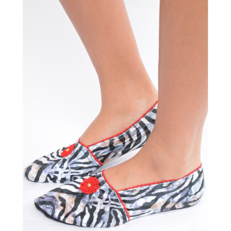 Chausson  VeloursTigris Anti dérapant Les Petits Caprices