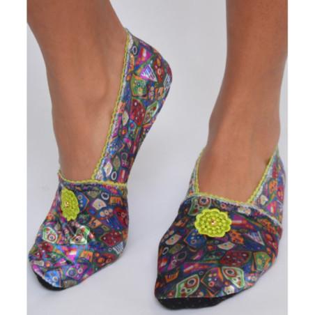 Chausson De voyage en tissu Fantasmino Caprices
