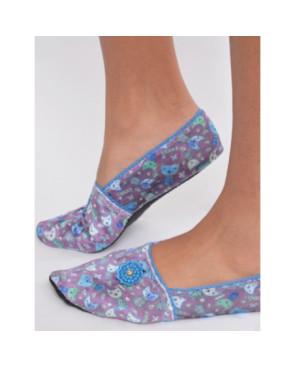 Chaussons Velours Les Petits Caprices Catou Bleu