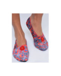 Chaussons de voyage tissus Les Petits Caprices Papavero Rouge