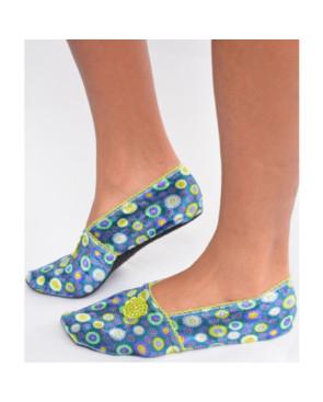 Chausson-velours-imprimé-les-petits-caprices-ta-ta-ta-green-salad-profil