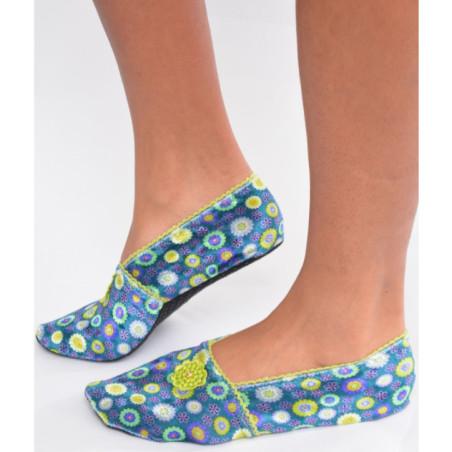 Chausson-velours-imprimé-les-petits-caprices-ta-ta-ta-green-salad-profil