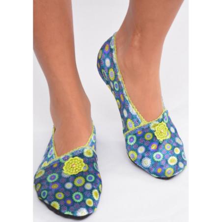 Chausson Tissu Les Petits Caprices Ta Ta Ta Vert