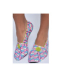 Chausson Tissu d'été Fifi Fleuri Vert Les Petits Caprices