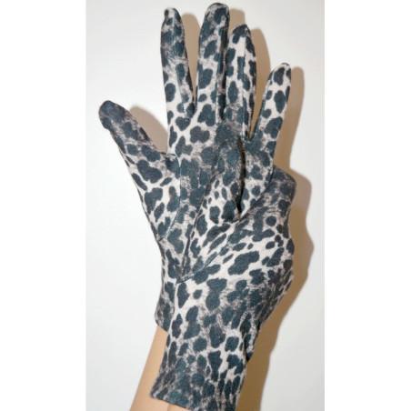 Gants imprimé Léopard noir Caprices Ixli