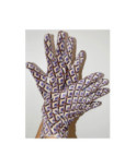 Gants Ixli  cubes violet happy Psychédéliques Caprices