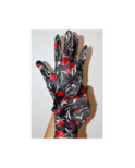Gants Ixli Lavinia Noir imprimé Bouquets Caprices