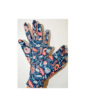 Gants Ixli lucinda Fleuris Bleus
