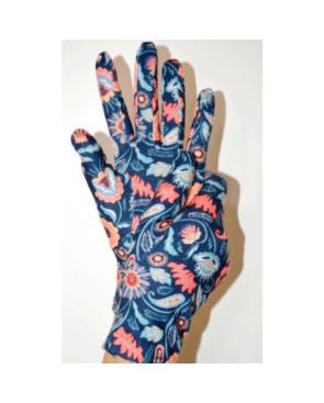 Gants Ixli lucinda Fleuris Bleus