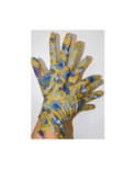 Gants Ixli lucinda Fleuris Moutarde