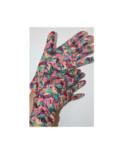 Gants Ixli  Sita Kimo bouquet feuillus bordeau