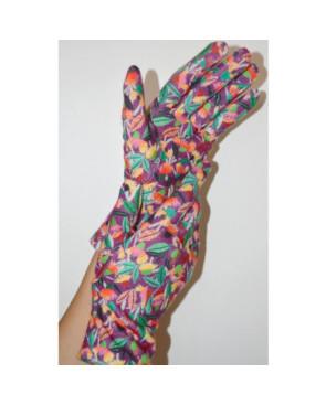 Gants Ixli  Sita Kimo bouquet feuillus bordeau