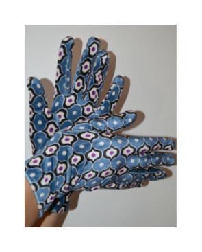 Gants Ixli Velours Olivia bleu Psychédéliques