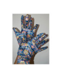 Gants Ixli Velours Bleu Zelina Psyché Caprices