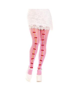 collant-Leg-avenue-9733-dentelle-rayures-rose-rubans-rouge