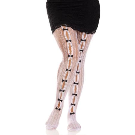 Collant dentelle et rubans Friandise Leg Avenue