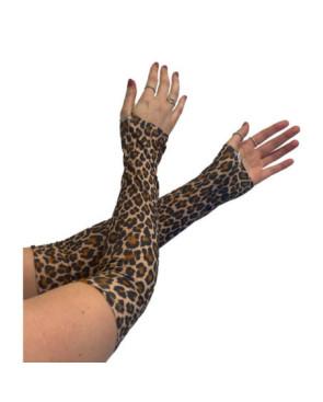 Mitaines imprimées leopard Pamela Mann