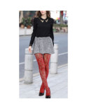 Collant Resille Dentelle Rouge Les Petits Caprices