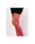 Collant Resille Dentelle Rouge Les Petits Caprices