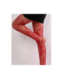 Collant Resille Dentelle Rouge Les Petits Caprices