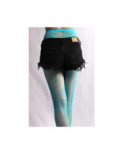 Collant Resille Dentelle Turquoise Les Petits Caprices