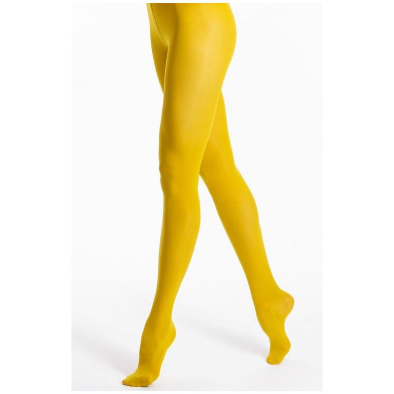 Collant Girardi Opaque Jaune Soleil