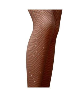 COLLANT-résille-marron-pierre-jolis-strass