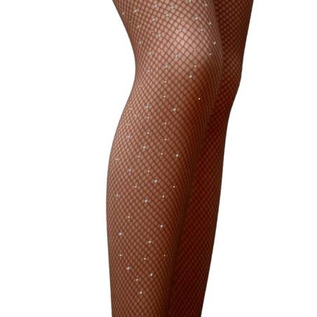 COLLANT-résille-marron-pierre-jolis-strass