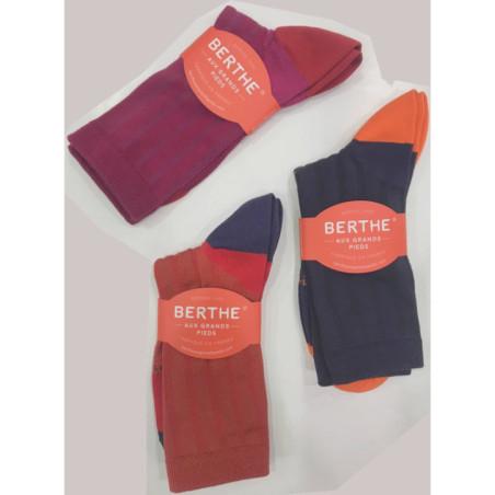 Assortiment-de-chaussettes-en-soie-Berthe-aux-grands-pieds-orange-fushia--brique-BAMCS1